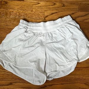 White Lululemon Size 4 Tall Shorts